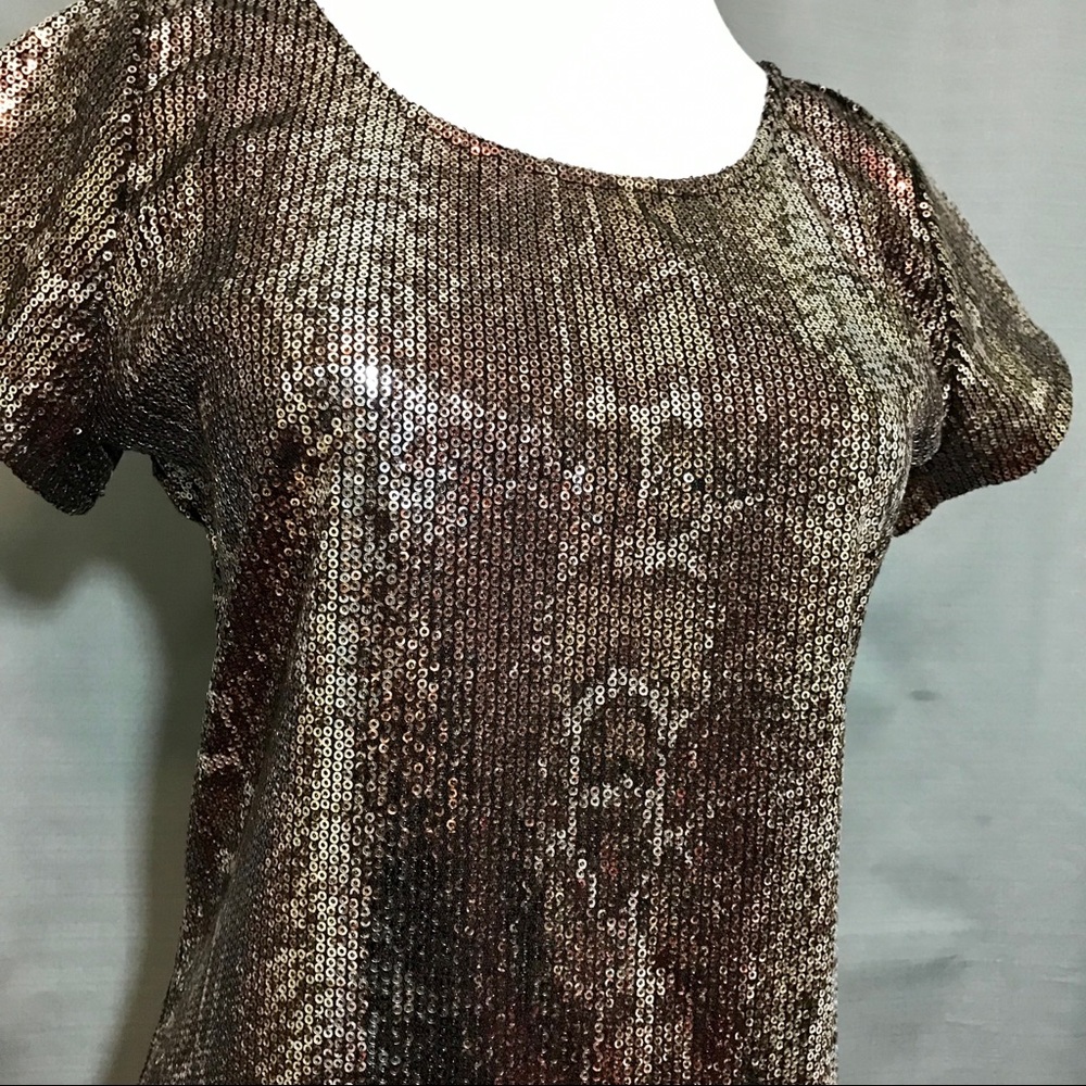 Inc. Sequin Python Print Top - image 2